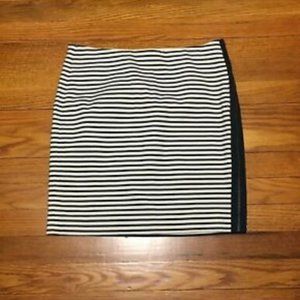 Madewell Eventide Zip Skirt in Nautical Stripe